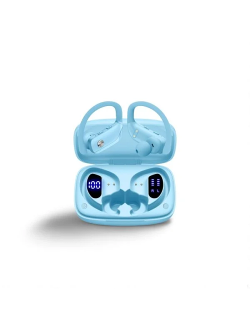 Wireless Bluetooth Headphones with LED Display and Ear Hooks